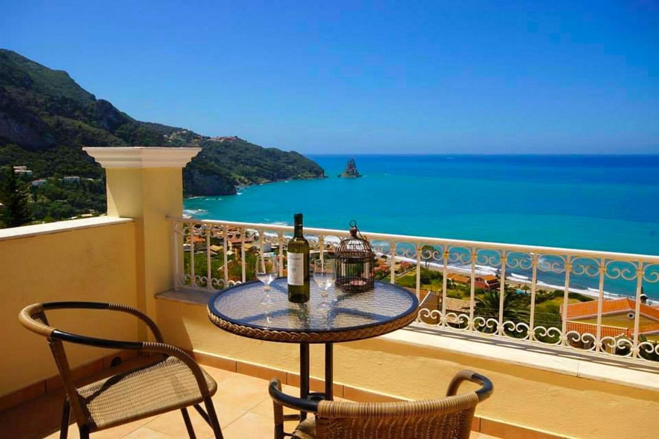 Natalia Apartment B With Panoramic Sea Views Of Agios Gordios Bay Exterior foto